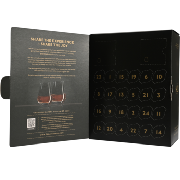 Rom og spirituskalender - 24 Days 2024 Black Edition, 41,3%, 24x2 cl, H.J. Hansen Vin