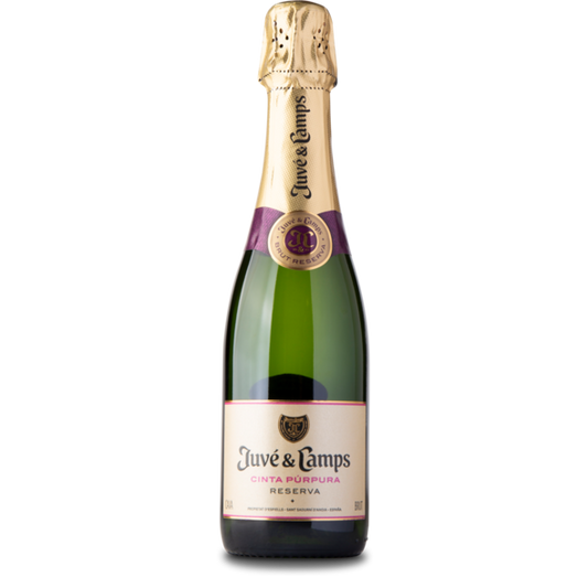 2019 Cava Essential Púrpura, D.O. Cava de Guarda Superior Reserva, Juve Y Camps Halvflaske 37,5 cl