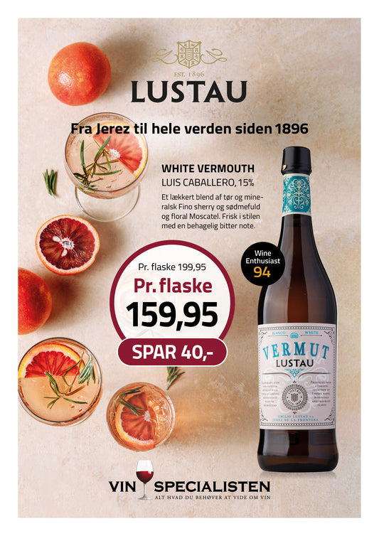 Lustau Vermut Blanco 15%, 75 cl, Luis Caballero