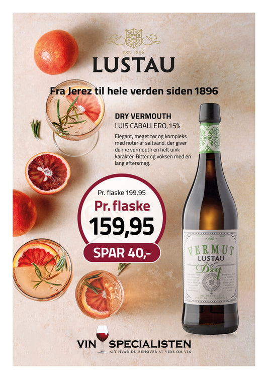 Lustau Vermut Dry 15%, 75 cl, Luis Caballero