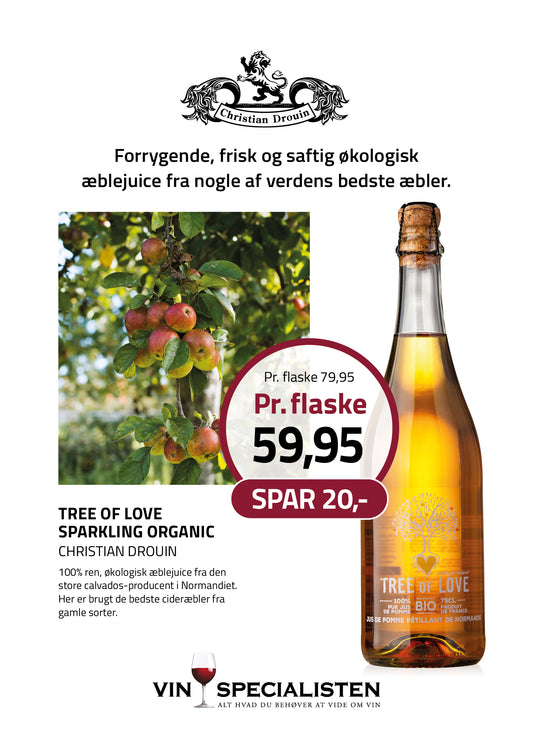 Tree of Love Sparkling Organic, 75 cl, Christian Drouin