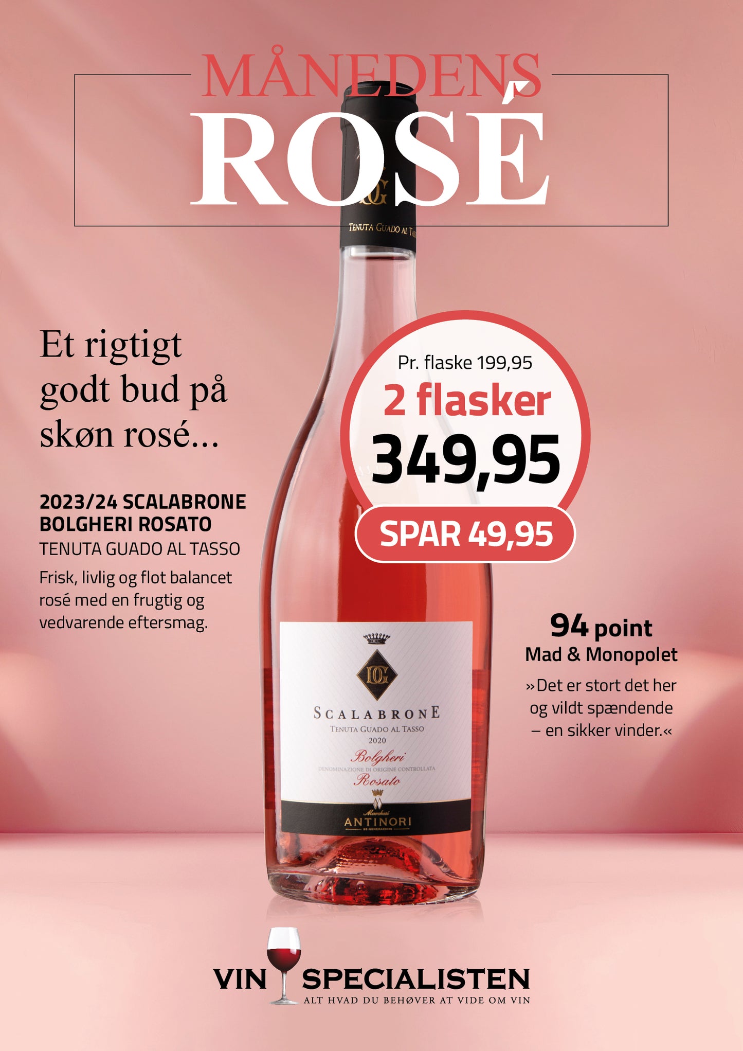 2024 Scalabrone Bolgheri Rosato, D.O.C., Tenuta Guado al Tasso