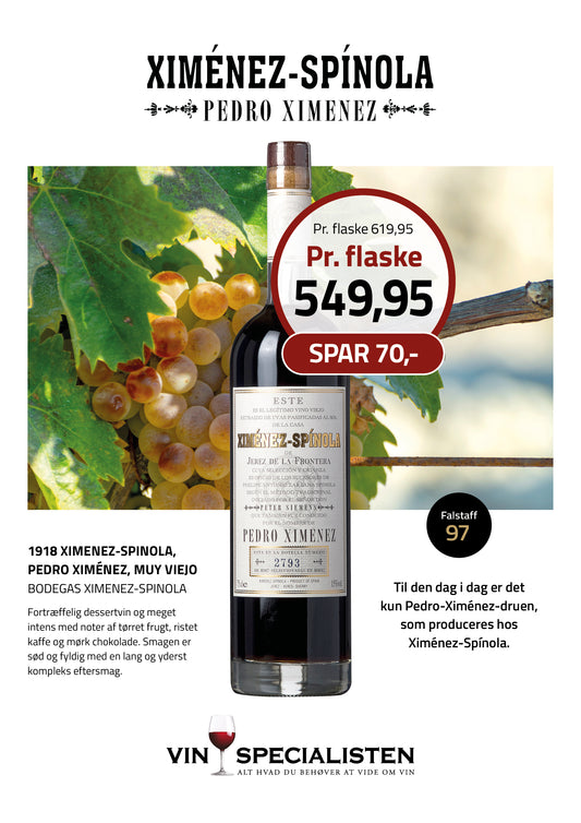 1918 Ximenez-Spinola, Pedro Ximénez, Muy Viejo, Bodegas Ximenez-Spinola