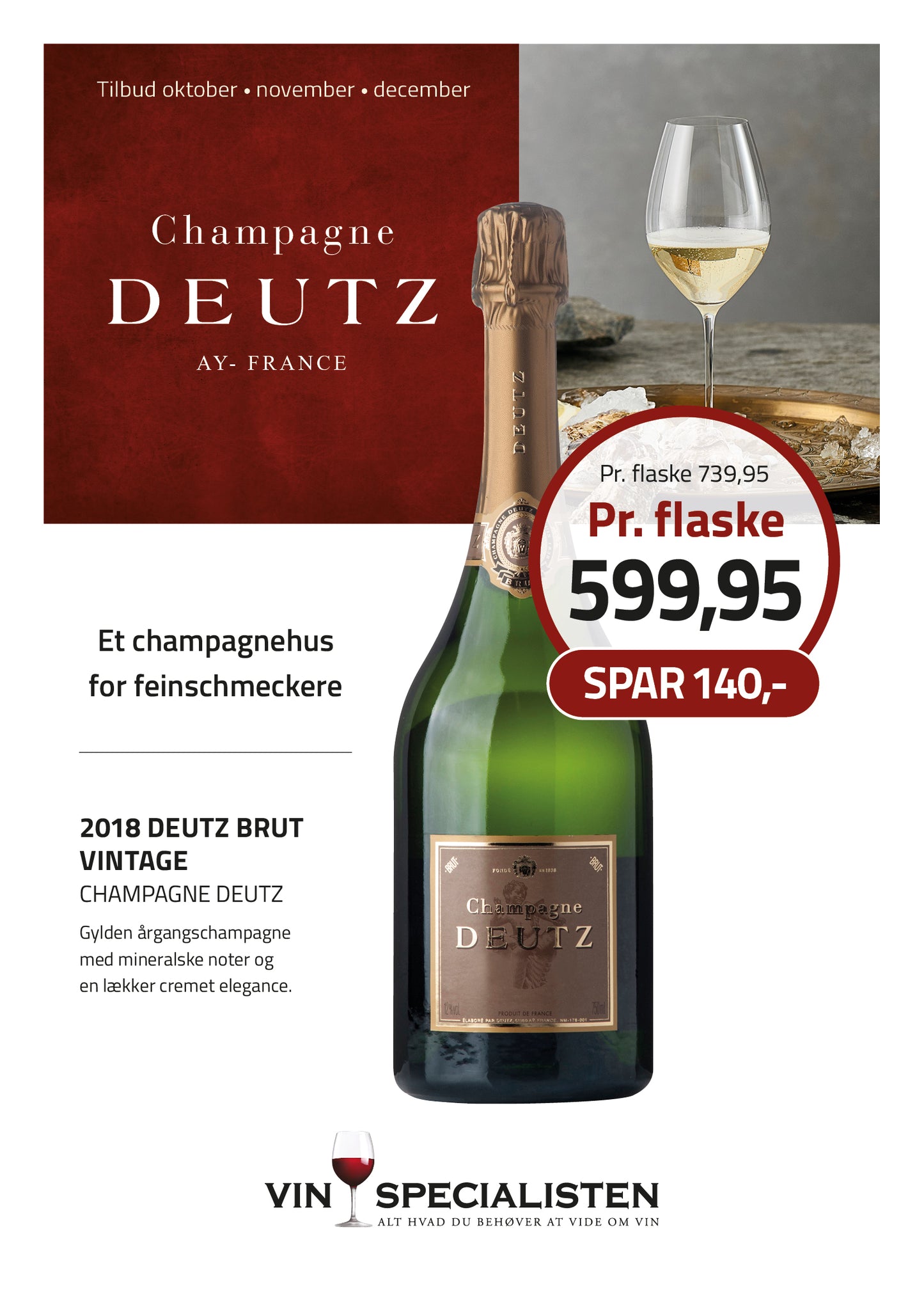 2018 Deutz Brut, Vintage, Champagne Deutz