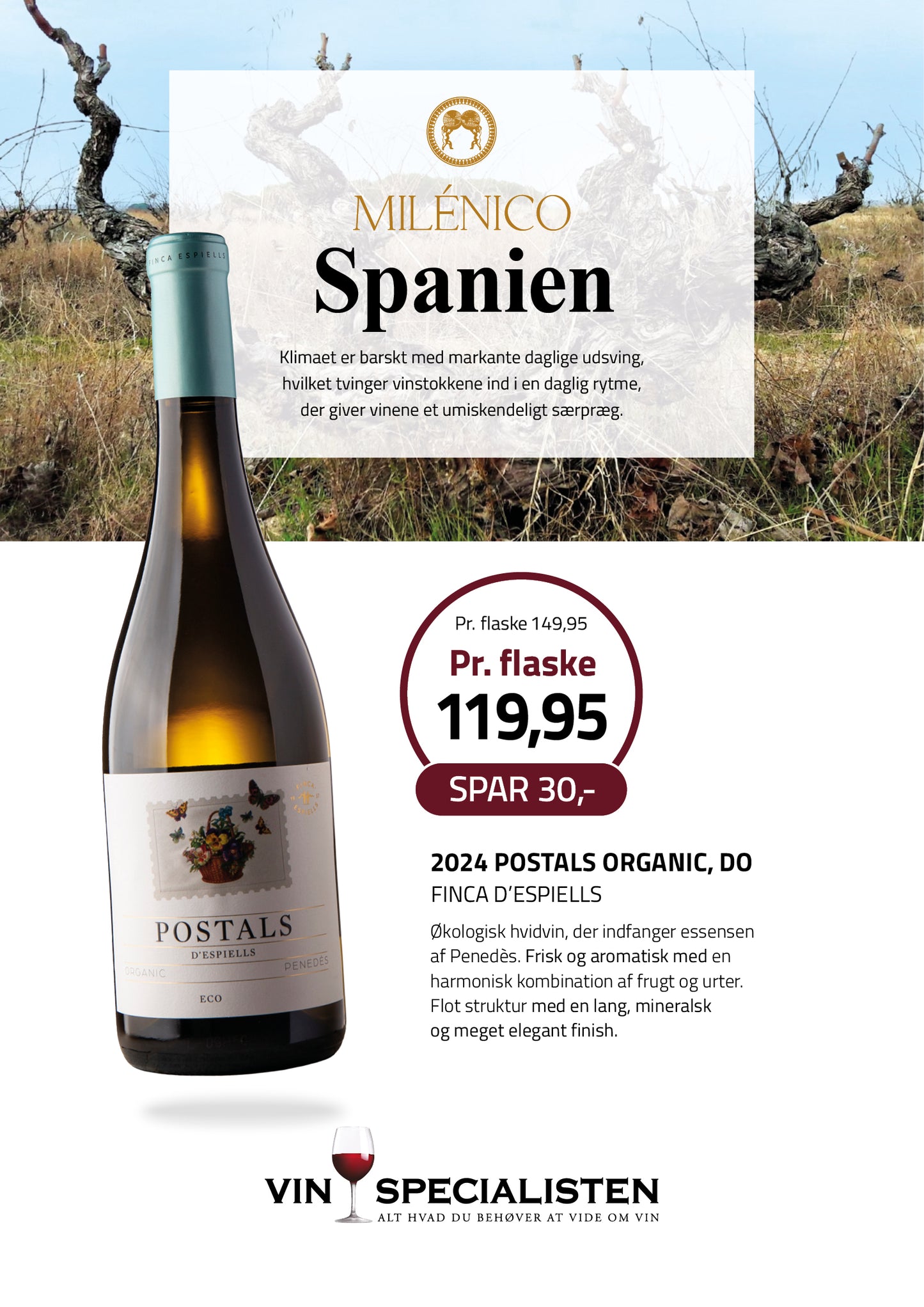 2024 Postals Organic, D.O., Finca d'Espiells