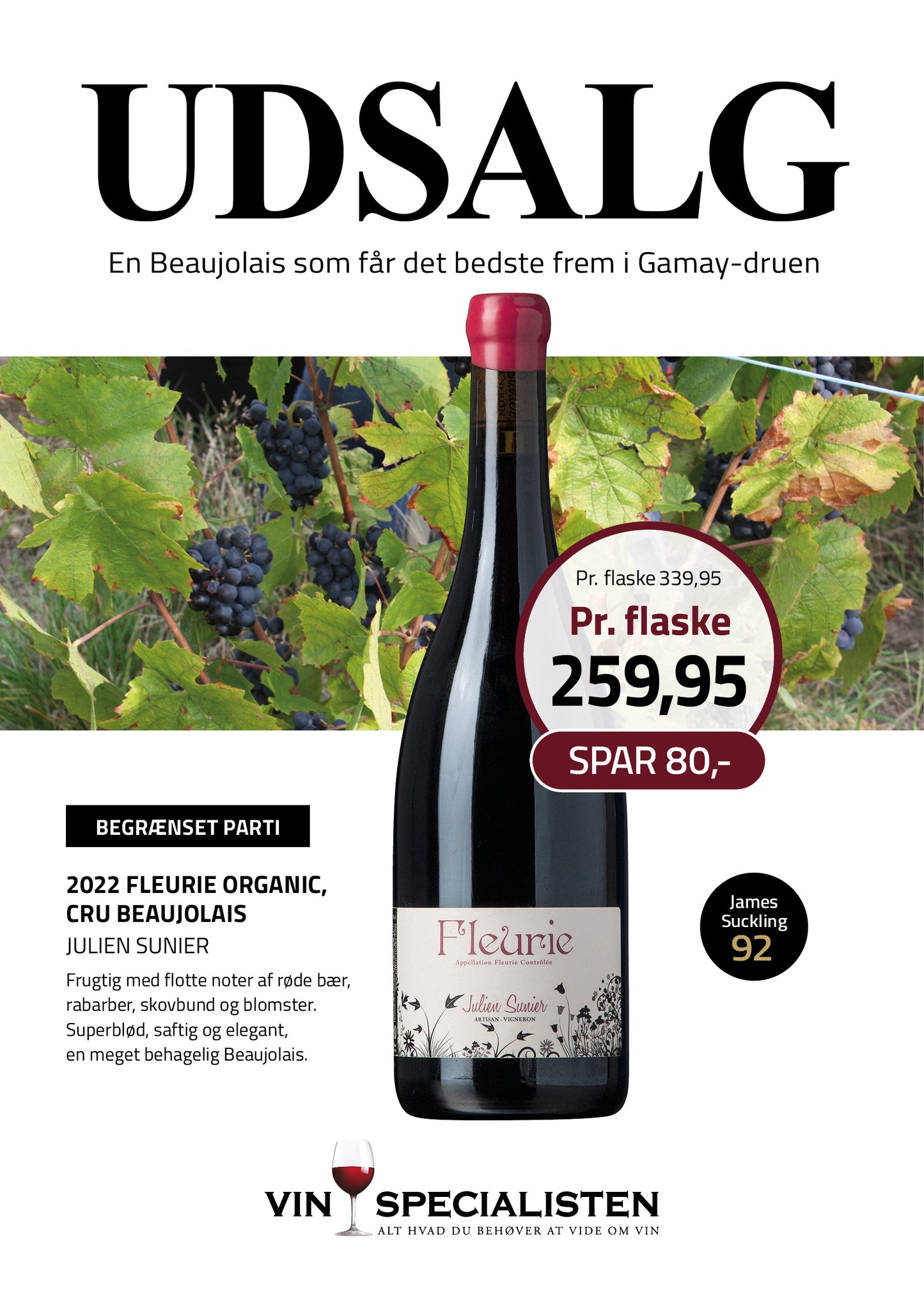 2022 Fleurie, Cru Beaujolais, Julien Sunier