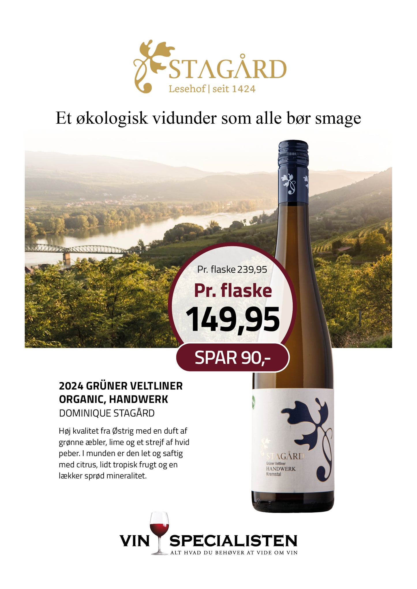 2024 Grüner Veltliner Organic, Handwerk, Dominique Stagård