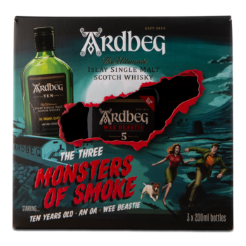 Ardbeg Monsters of Smoke 46,67%, 60 cl, 3 pack, Ardbeg Distillery